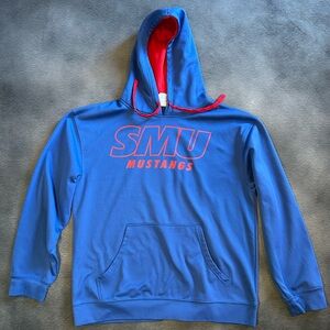 Rivalry Threads SMU Mustangs Blue Hoodie with Red Accents